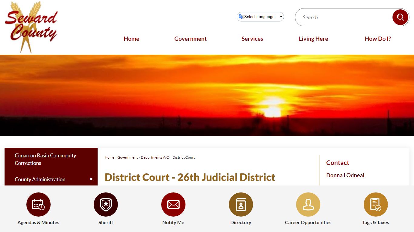 District Court - 26th Judicial District | Seward County, KS - Official ...